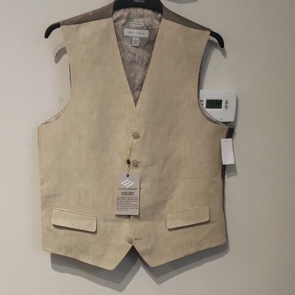 Joseph Abbound Mens Tan Vest NWT - Picture 1 of 6